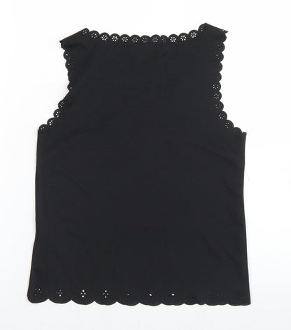 Womens UK Size 6 Atmosphere Black Basic Tank