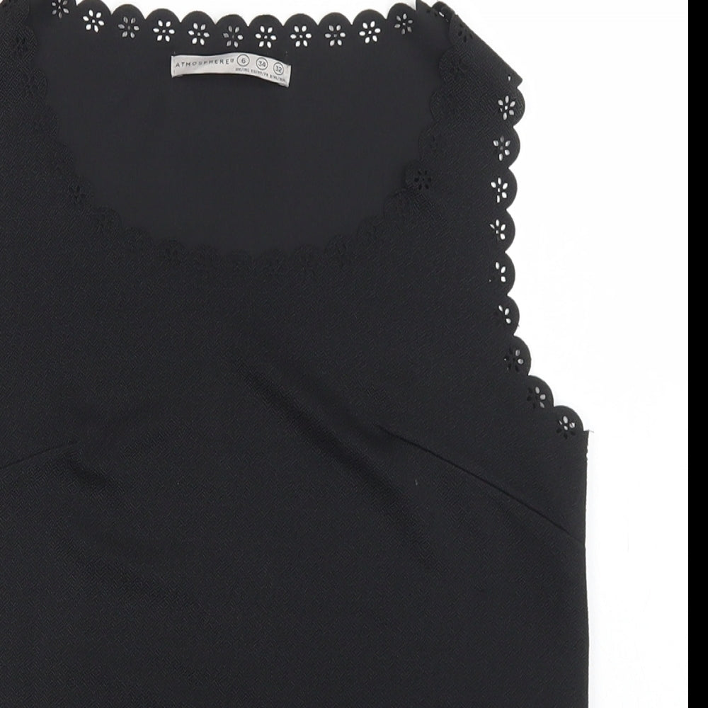 Womens UK Size 6 Atmosphere Black Basic Tank