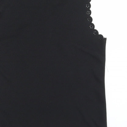 Womens UK Size 6 Atmosphere Black Basic Tank