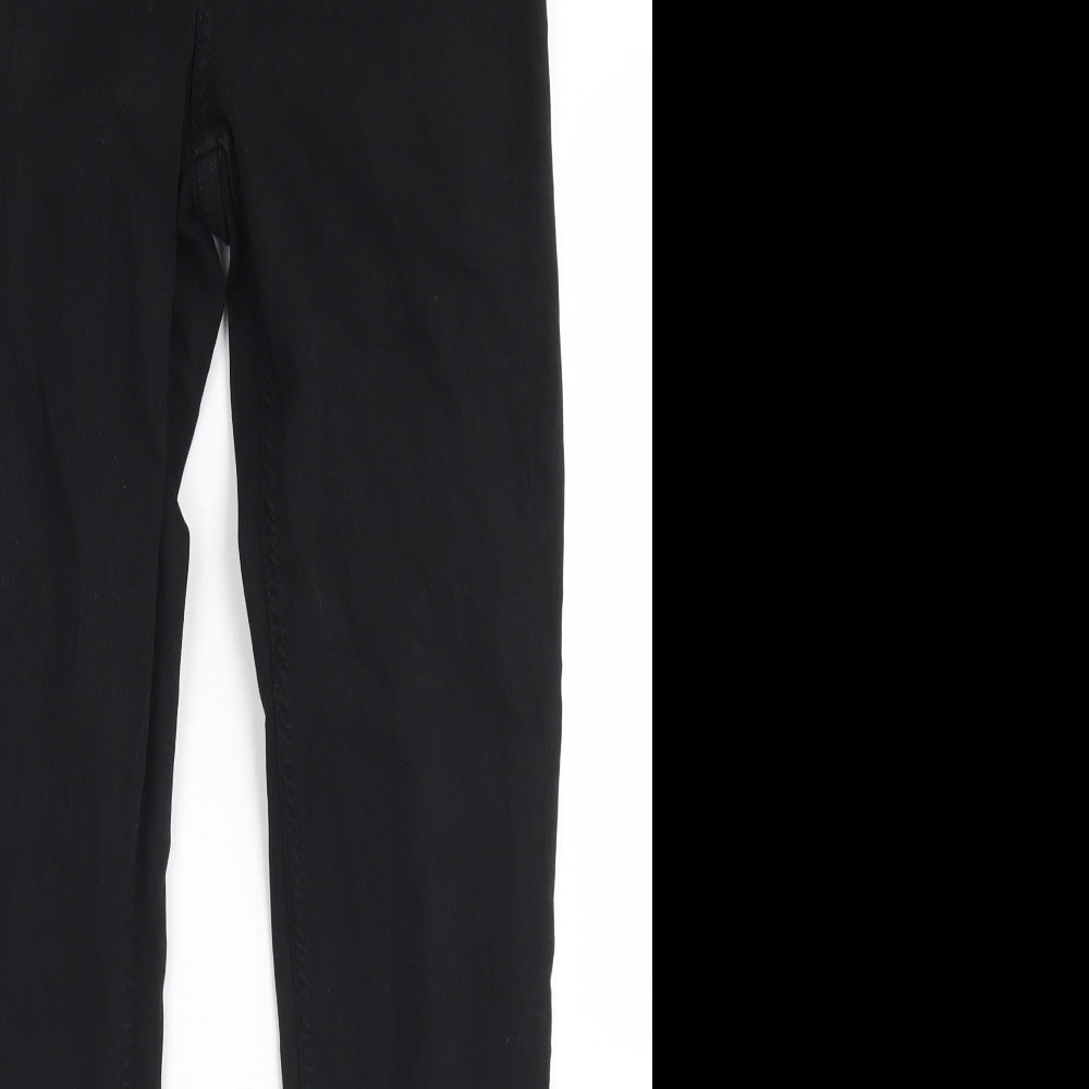 Divided Mens Black  Cotton Skinny Jeans Size 26 in L27 in Regular Button