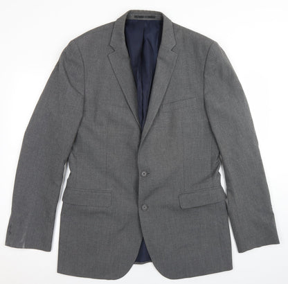 Mens UK Size 42 Debenhams Regular Grey Suit Jacket
