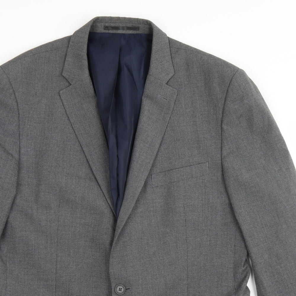 Mens UK Size 42 Debenhams Regular Grey Suit Jacket