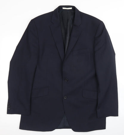 Mens UK Size 40 Preworn Regular Blue Suit Jacket