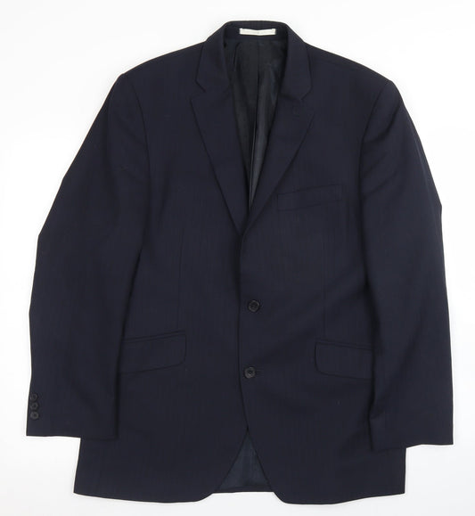 Mens UK Size 40 Preworn Regular Blue Suit Jacket