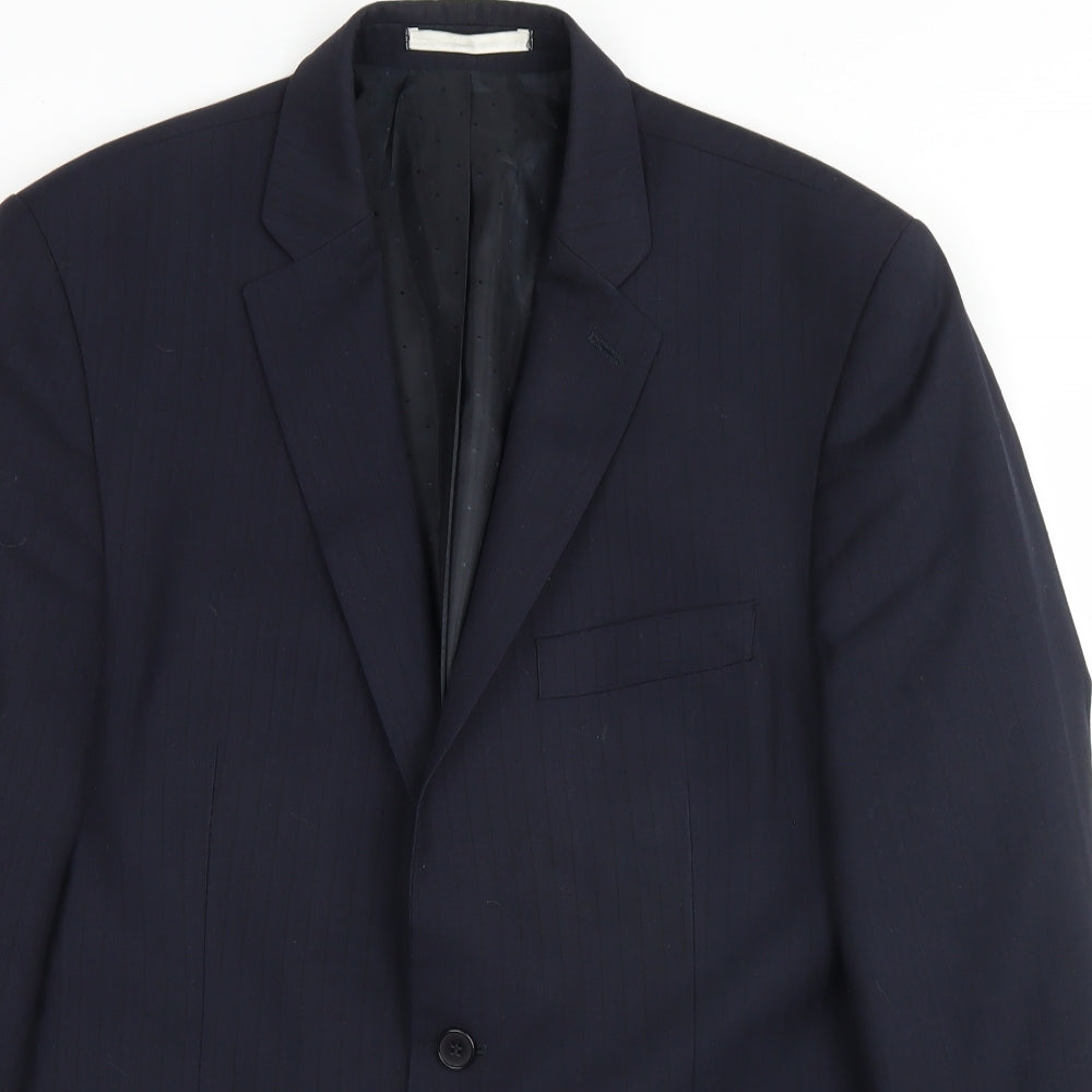 Mens UK Size 40 Preworn Regular Blue Suit Jacket