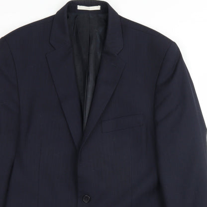 Mens UK Size 40 Preworn Regular Blue Suit Jacket