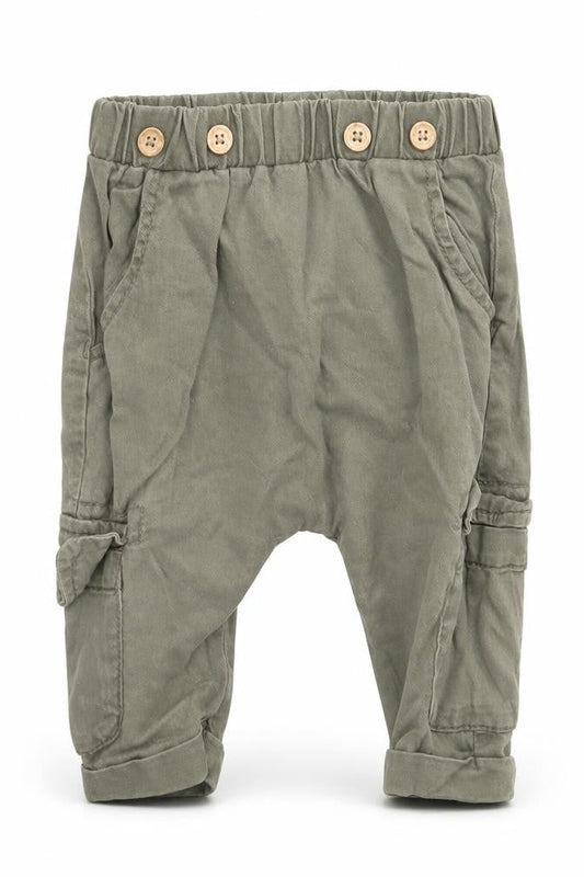 NEXT Baby Beige  Lyocell Cargo Trousers Size 3-6 Months