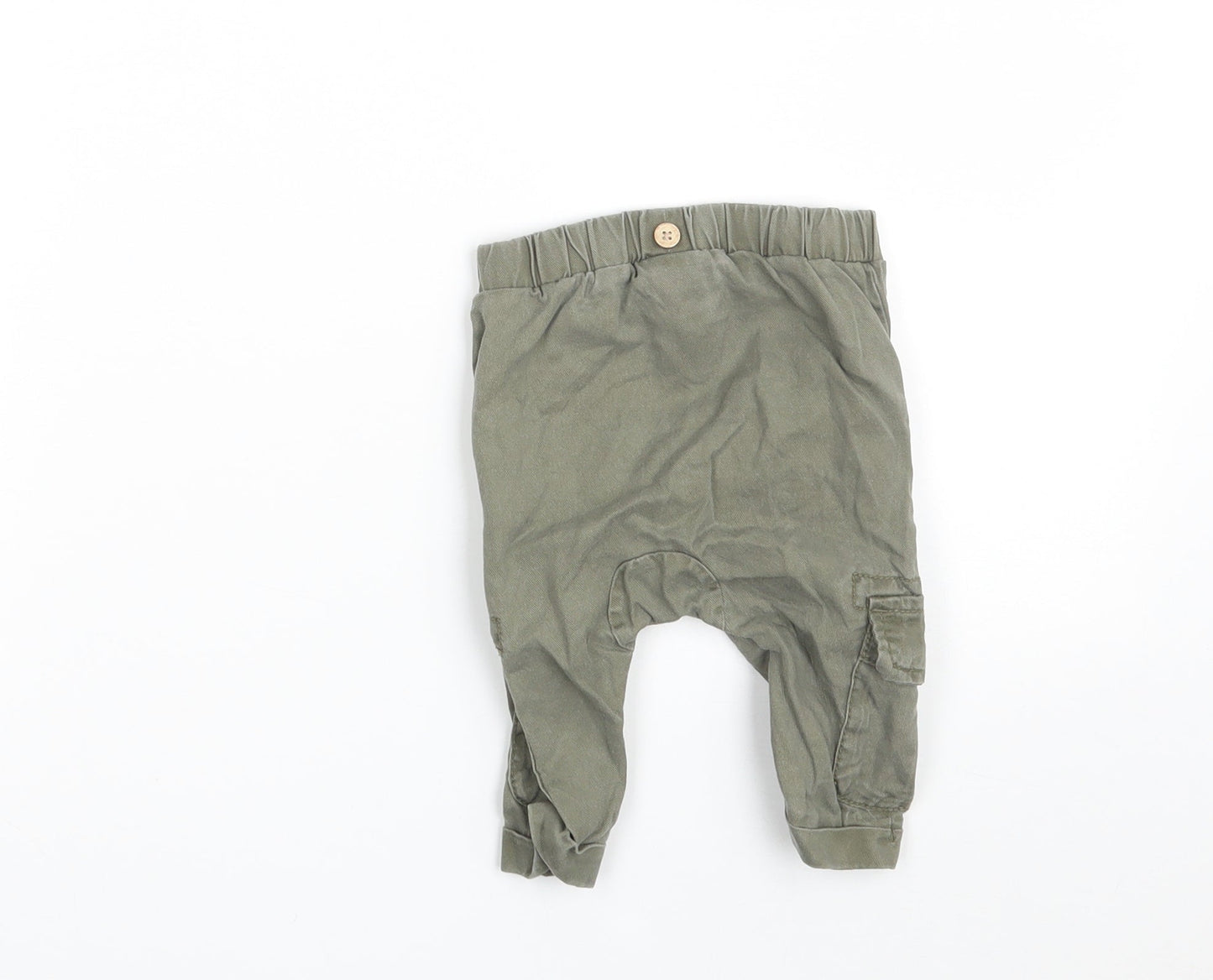NEXT Baby Beige  Lyocell Cargo Trousers Size 3-6 Months