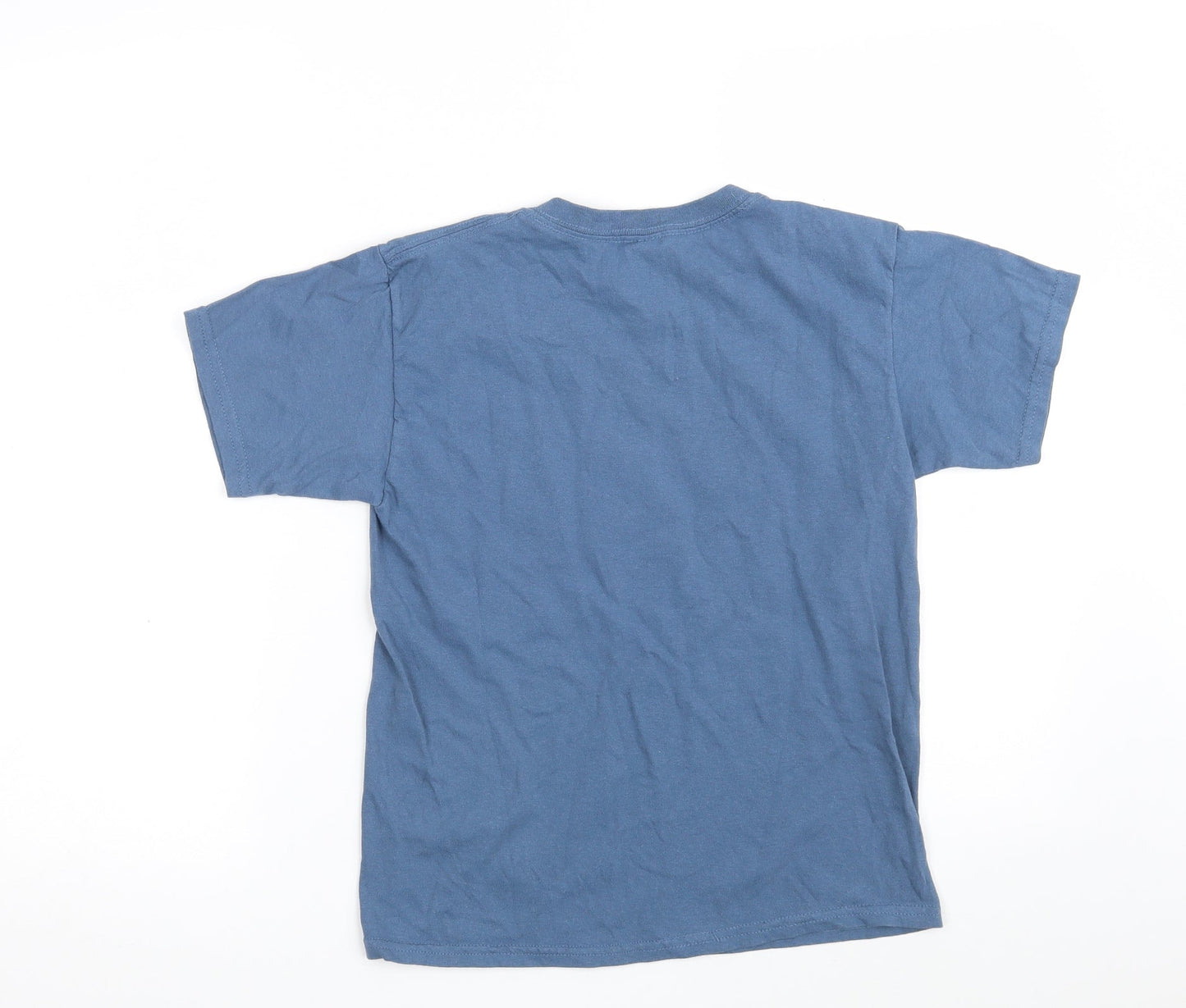 Gildan Boys Blue  100% Cotton Pullover T-Shirt Size S Crew Neck  - Canada