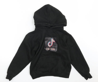 Uneek Boys Black  Cotton Pullover Hoodie Size 9-10 Years   - TikTok