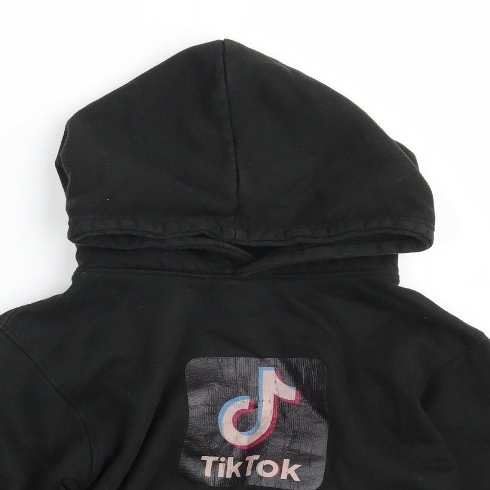 Uneek Boys Black  Cotton Pullover Hoodie Size 9-10 Years   - TikTok