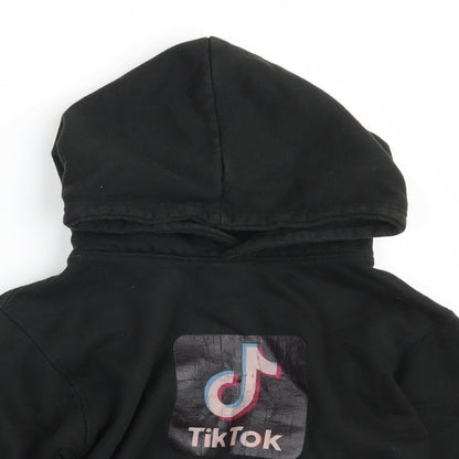 Uneek Boys Black  Cotton Pullover Hoodie Size 9-10 Years   - TikTok