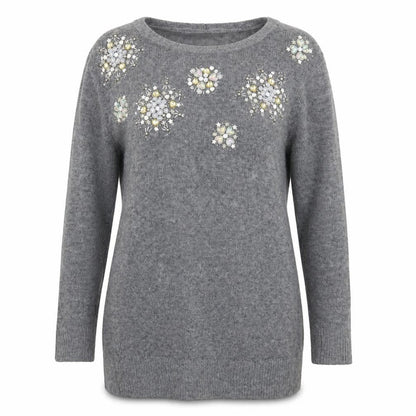 Womens UK Size 12 Miss Selfridge Grey Pullover Jumper