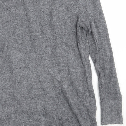 Womens UK Size 12 Miss Selfridge Grey Pullover Jumper