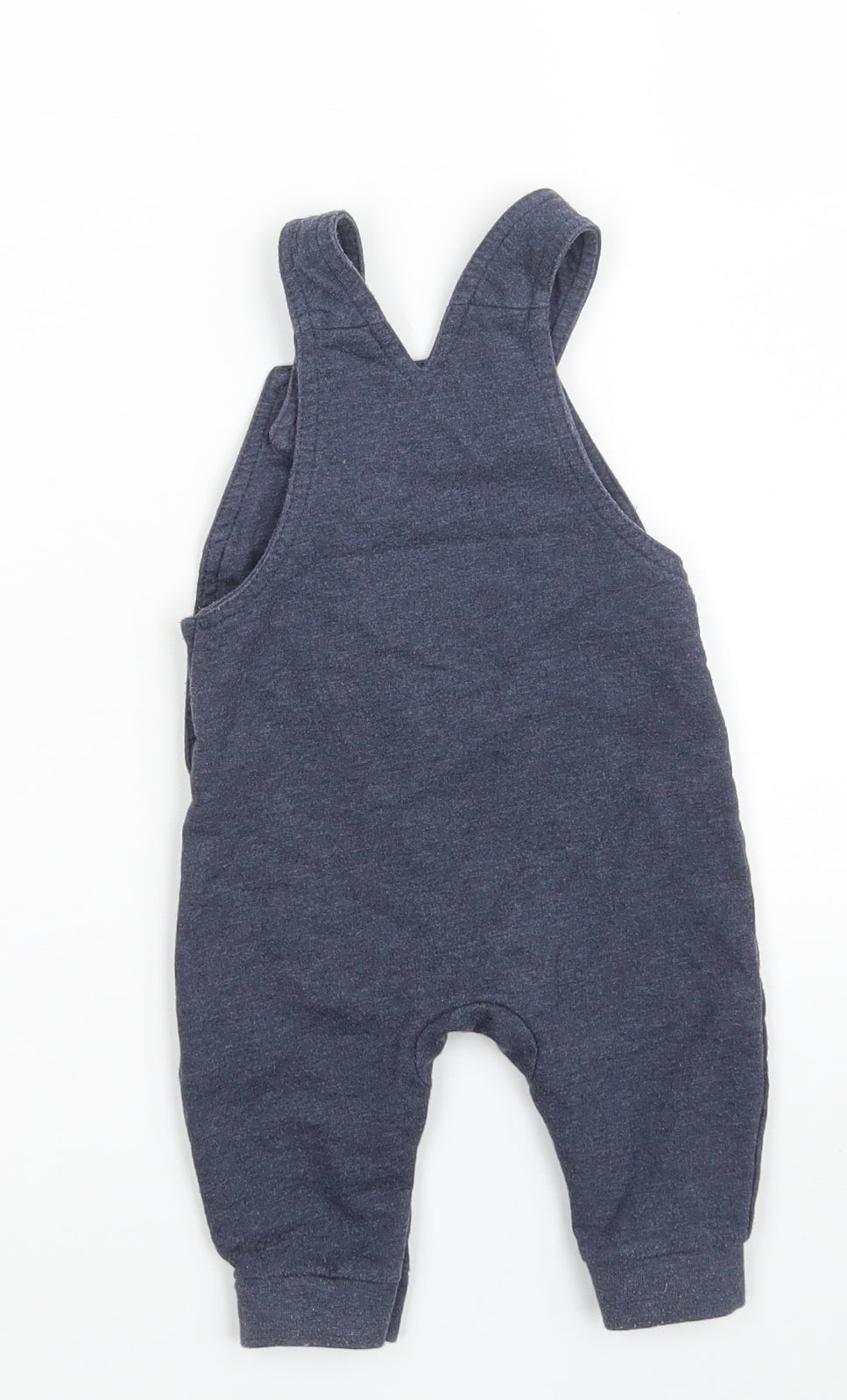 Primark Baby Blue  Cotton Pinafore/Dungaree Dress  Size 3-6 Months  Square Neck