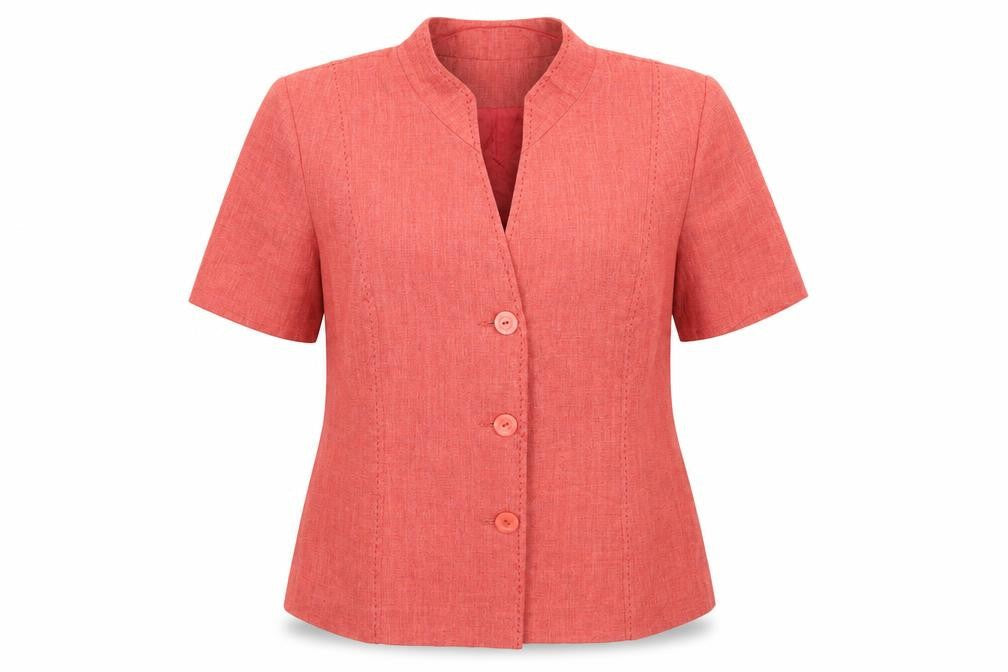Roman Womens Orange   Jacket  Size 16  Button