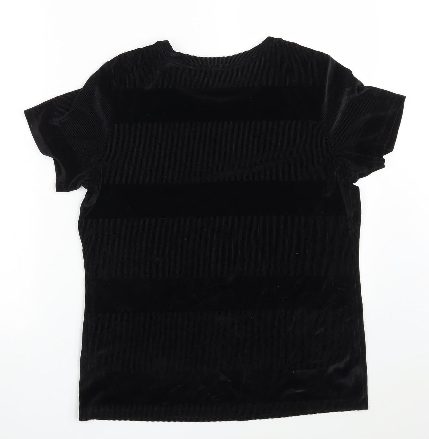Womens UK Size 16 Marks and Spencer Black Basic T-Shirt