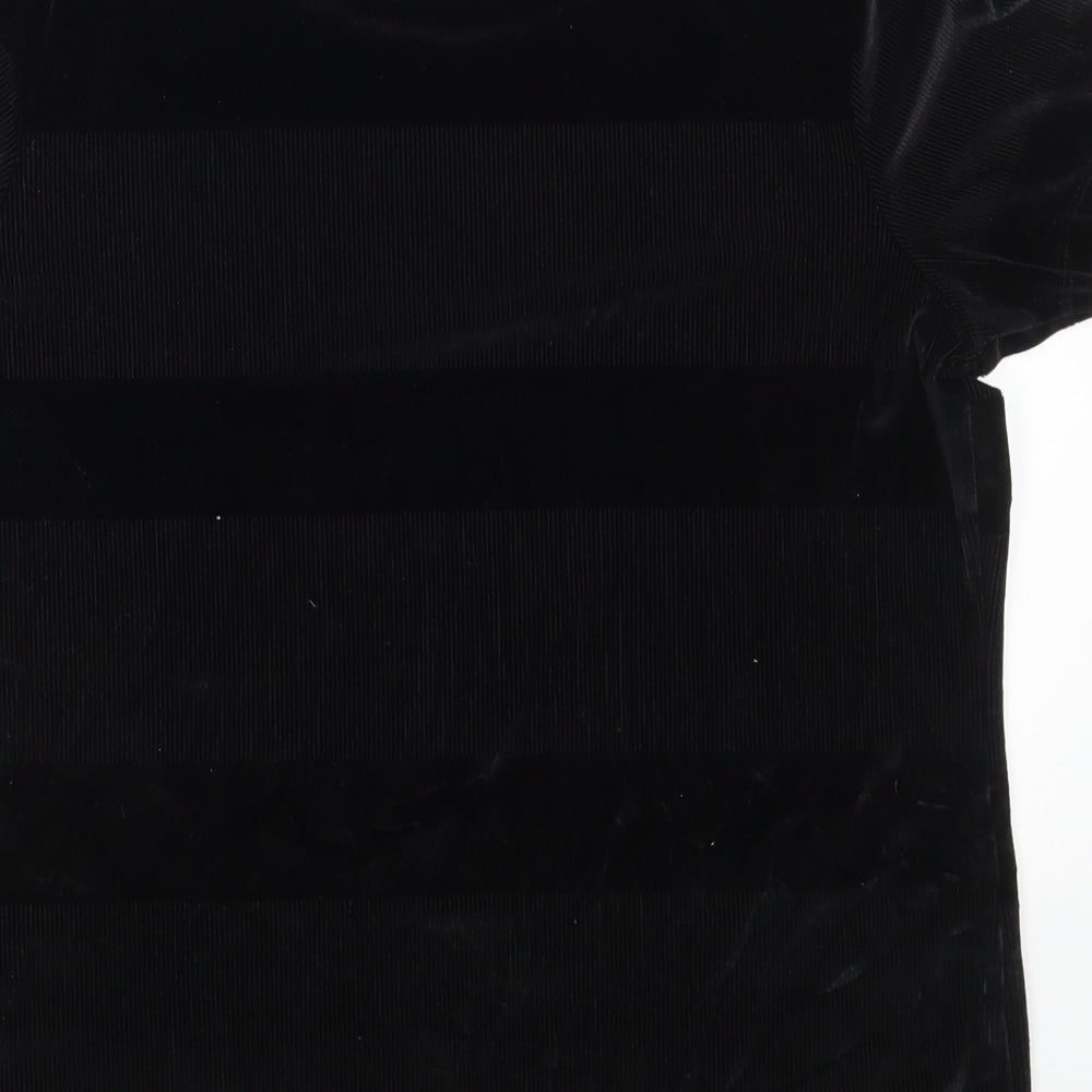 Womens UK Size 16 Marks and Spencer Black Basic T-Shirt