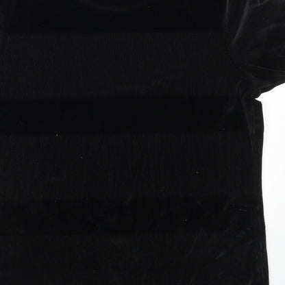 Womens UK Size 16 Marks and Spencer Black Basic T-Shirt