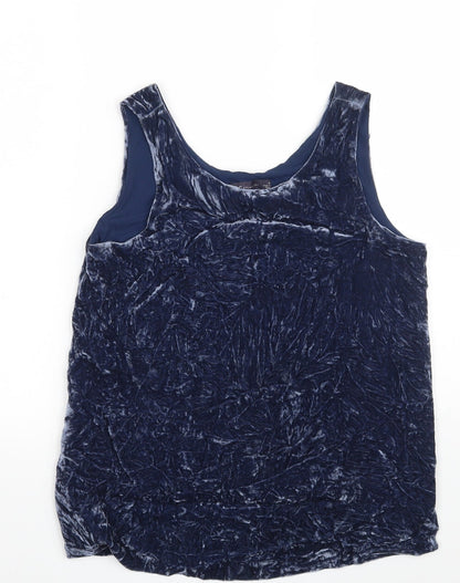 Womens UK Size 10 Marks and Spencer Blue Vest Sweatshirt