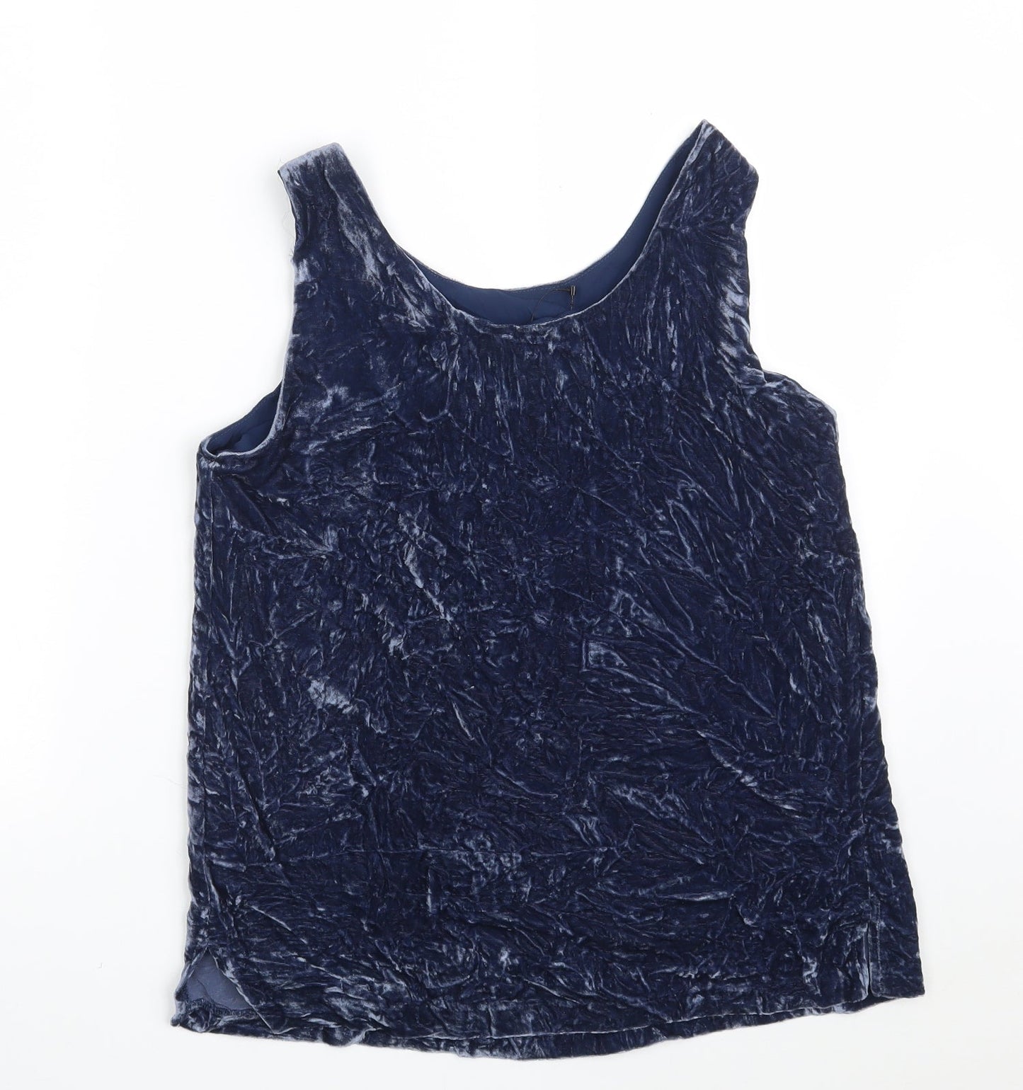 Womens UK Size 10 Marks and Spencer Blue Vest Sweatshirt