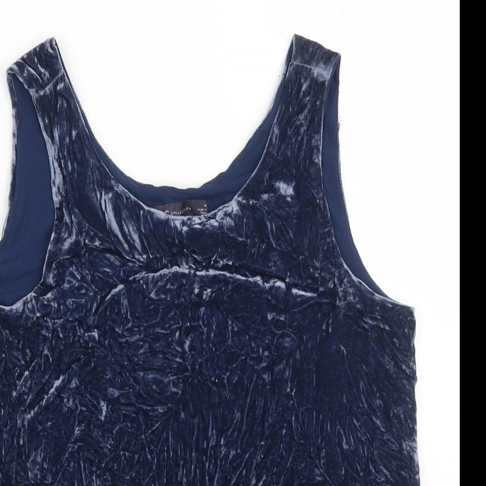 Womens UK Size 10 Marks and Spencer Blue Vest Sweatshirt