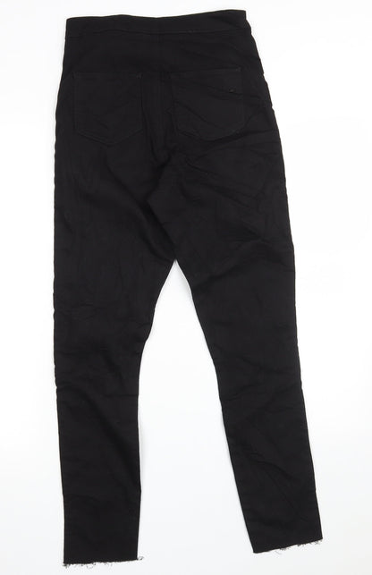 ASOS Womens Black  Cotton Jegging Jeans Size 26 in L28 in Slim Zip