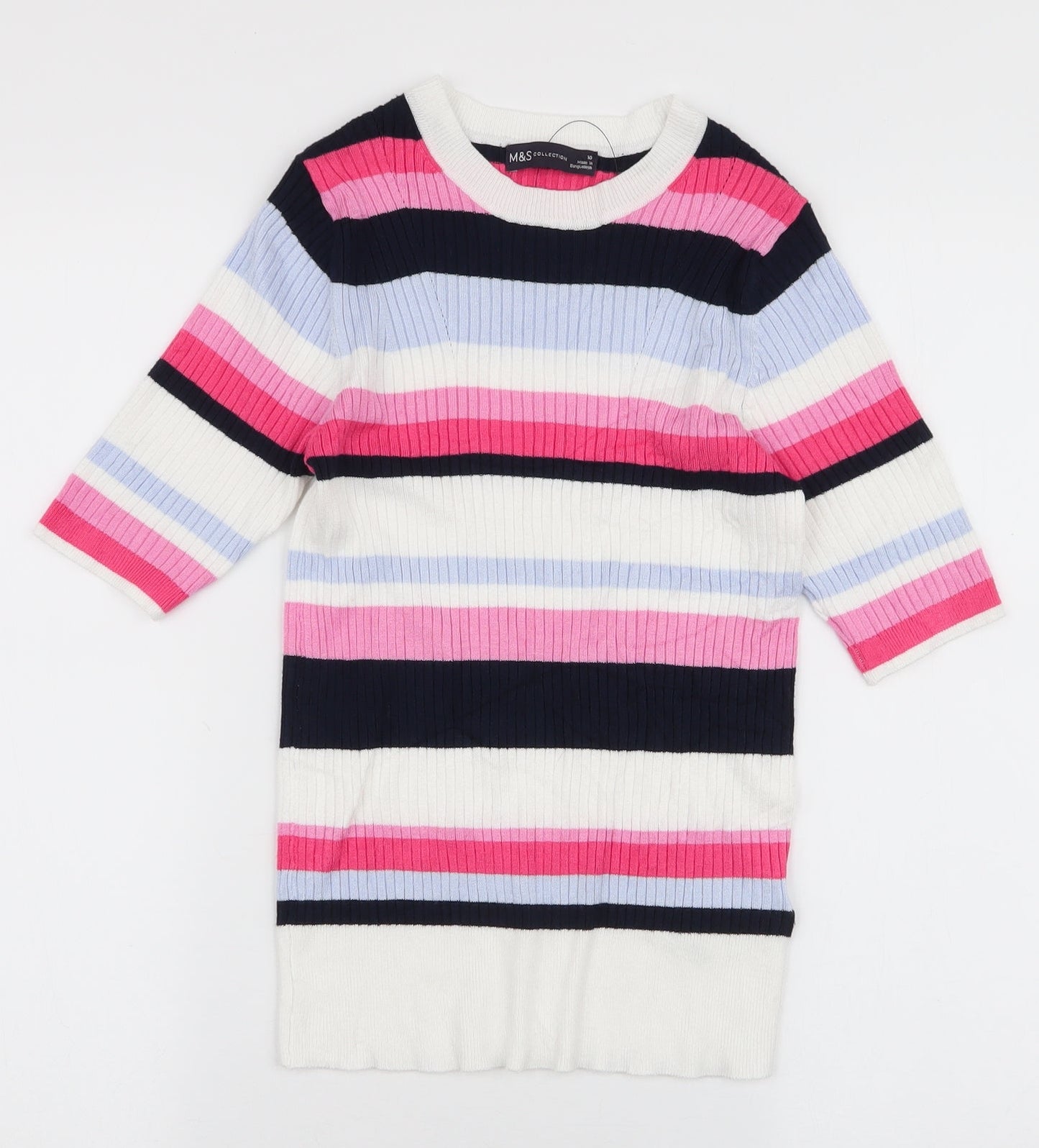 Womens UK Size 10 Marks and Spencer Multicoloured Pullover Jumper