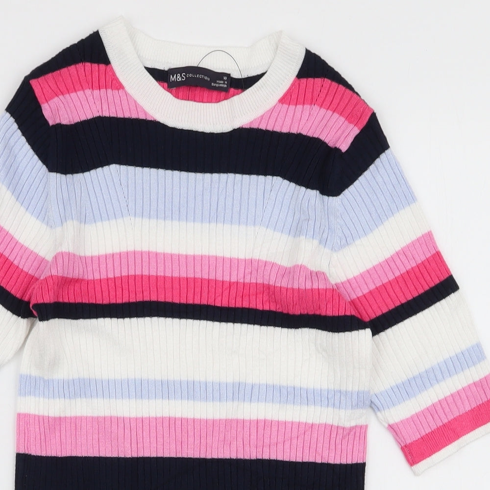 Womens UK Size 10 Marks and Spencer Multicoloured Pullover Jumper