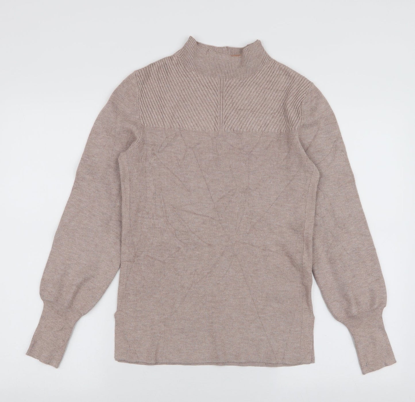 Womens UK Size XS Marks and Spencer Beige Pullover Jumper