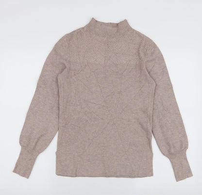 Womens UK Size XS Marks and Spencer Beige Pullover Jumper