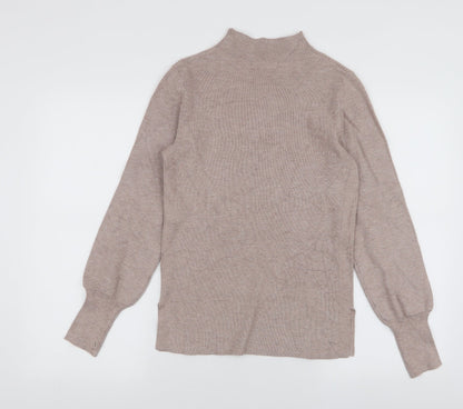 Womens UK Size XS Marks and Spencer Beige Pullover Jumper