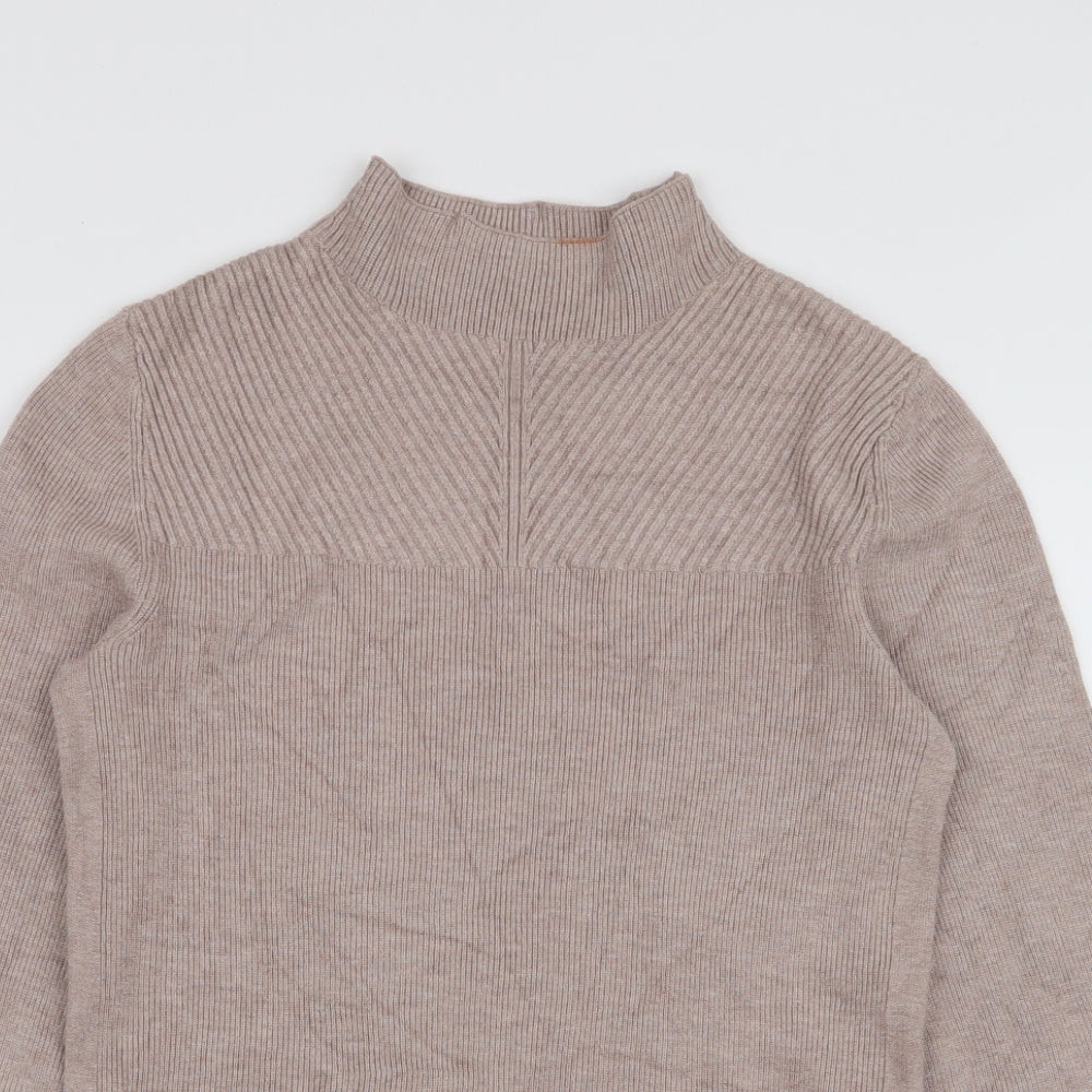 Womens UK Size XS Marks and Spencer Beige Pullover Jumper