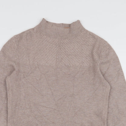 Womens UK Size XS Marks and Spencer Beige Pullover Jumper