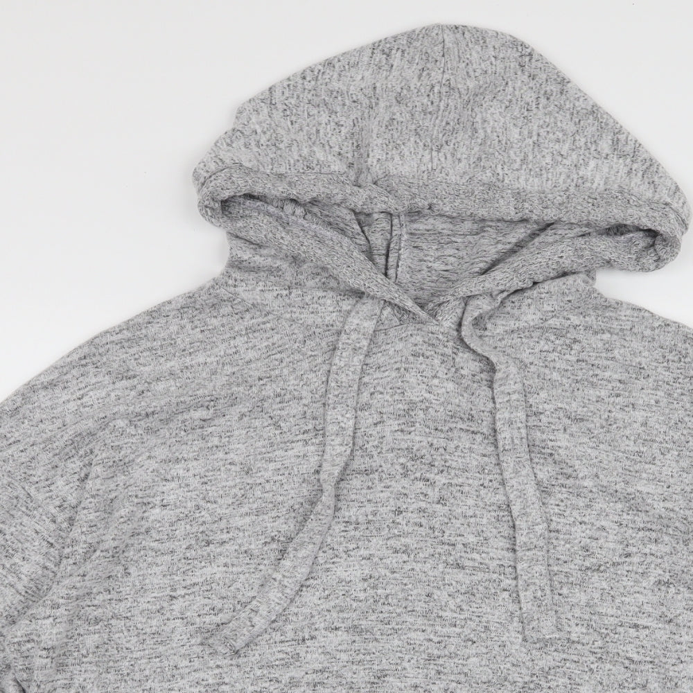 Love to lounge Womens Grey  Viscose Pullover Hoodie Size 6  Pullover
