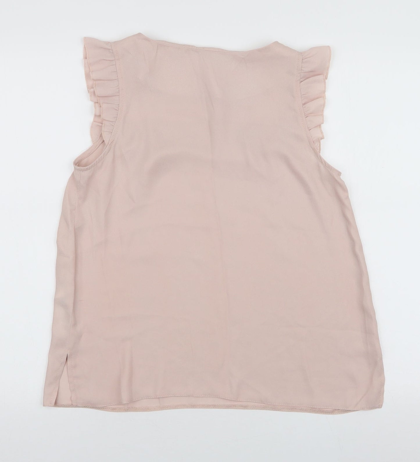 Womens UK Size 10 Red Herring Pink Basic Blouse