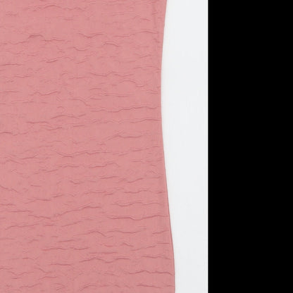 Preworn Womens Pink  Polyester Bodycon  Size S  Round Neck Pullover