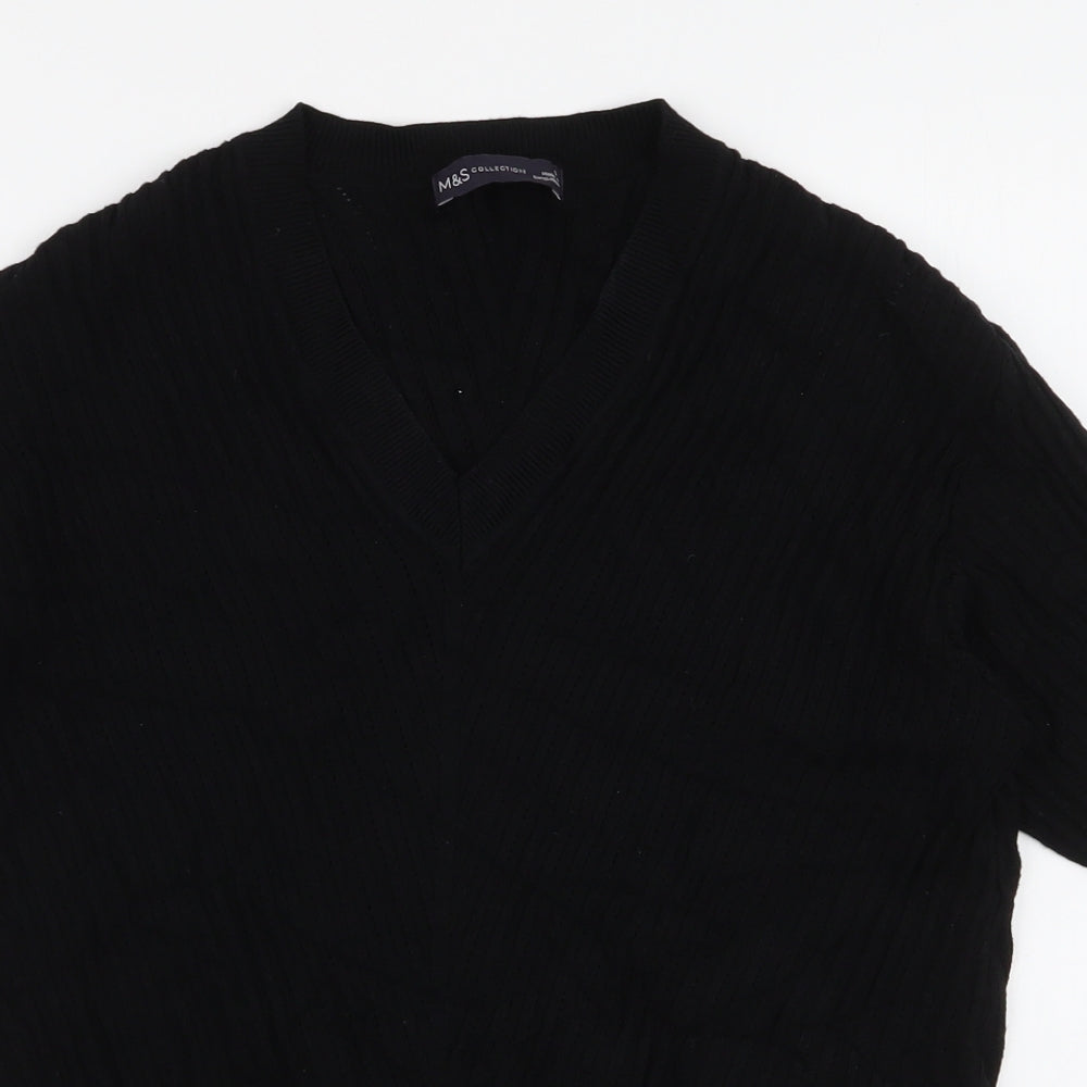 Womens UK Size S Marks and Spencer Black Pullover Jumper