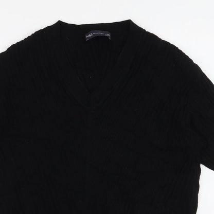 Womens UK Size S Marks and Spencer Black Pullover Jumper