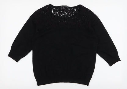 Womens UK Size S Bonmarche Black Pullover Jumper