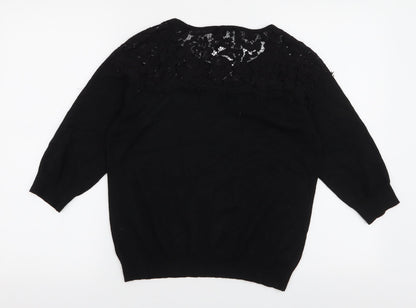 Womens UK Size S Bonmarche Black Pullover Jumper
