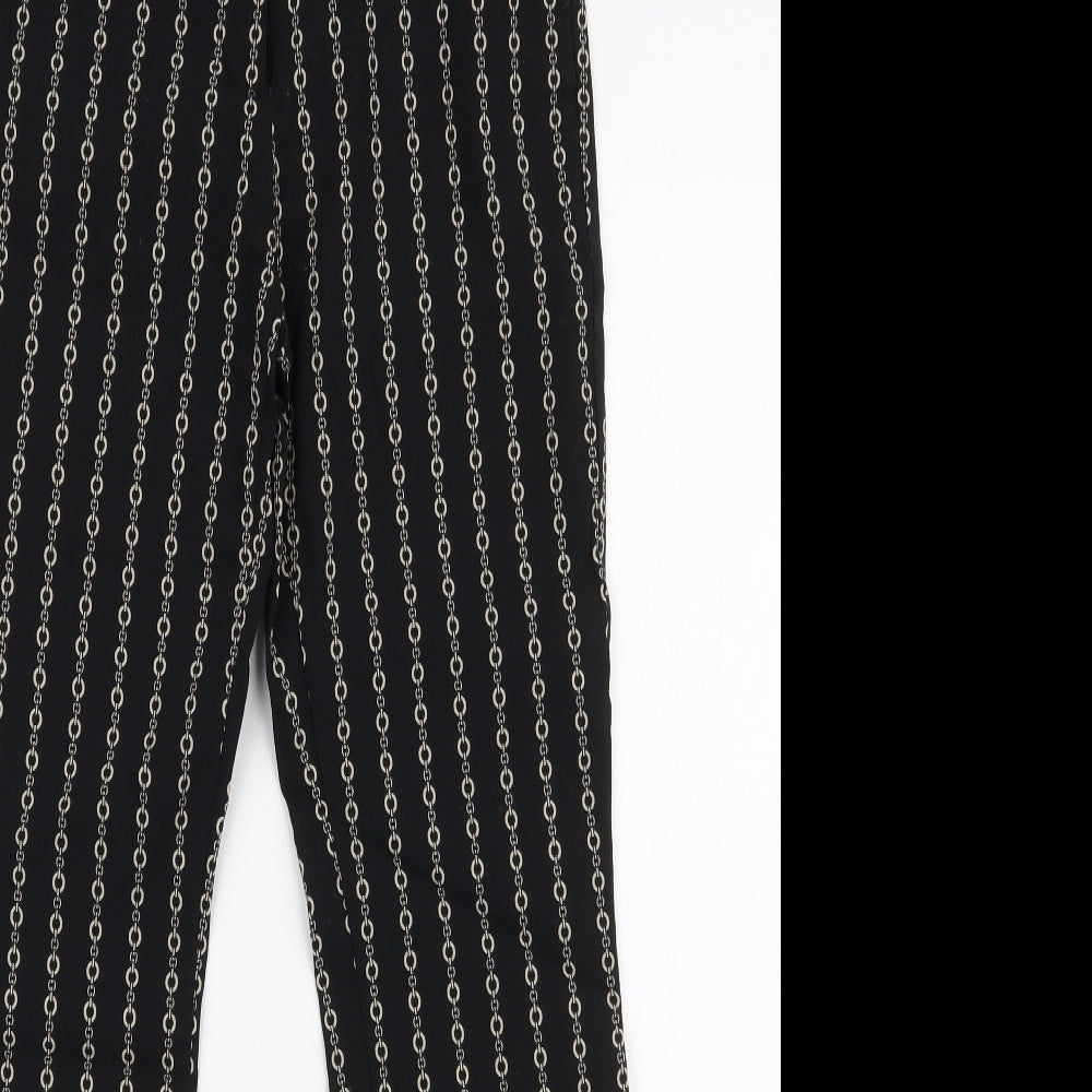 Womens UK Size 8 MNG Basics Slim Fit  Black Trousers
