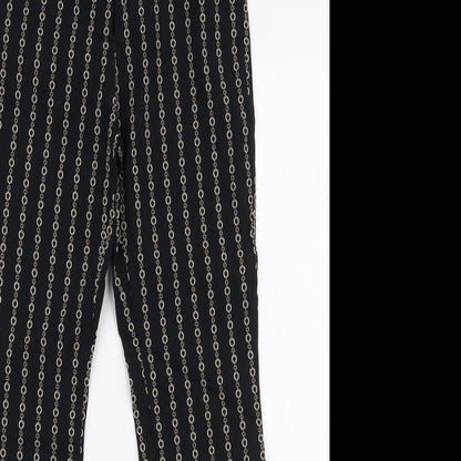 Womens UK Size 8 MNG Basics Slim Fit  Black Trousers