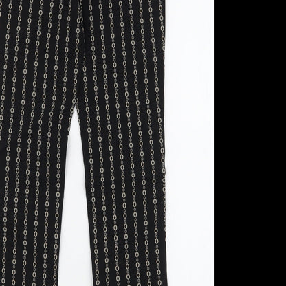 Womens UK Size 8 MNG Basics Slim Fit  Black Trousers