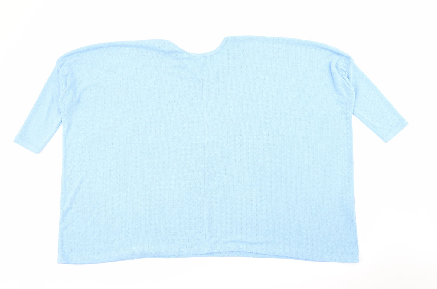Mystyle Womens Blue Crew Neck  Viscose Pullover Jumper Size 10