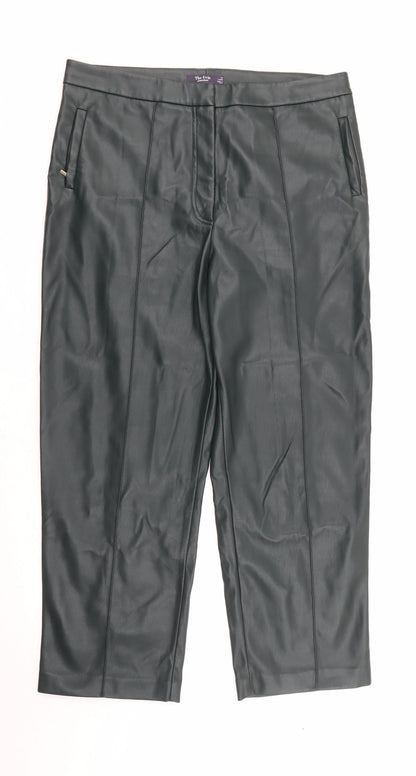Womens UK Size 16 Marks and Spencer Regular Fit  Green Trousers