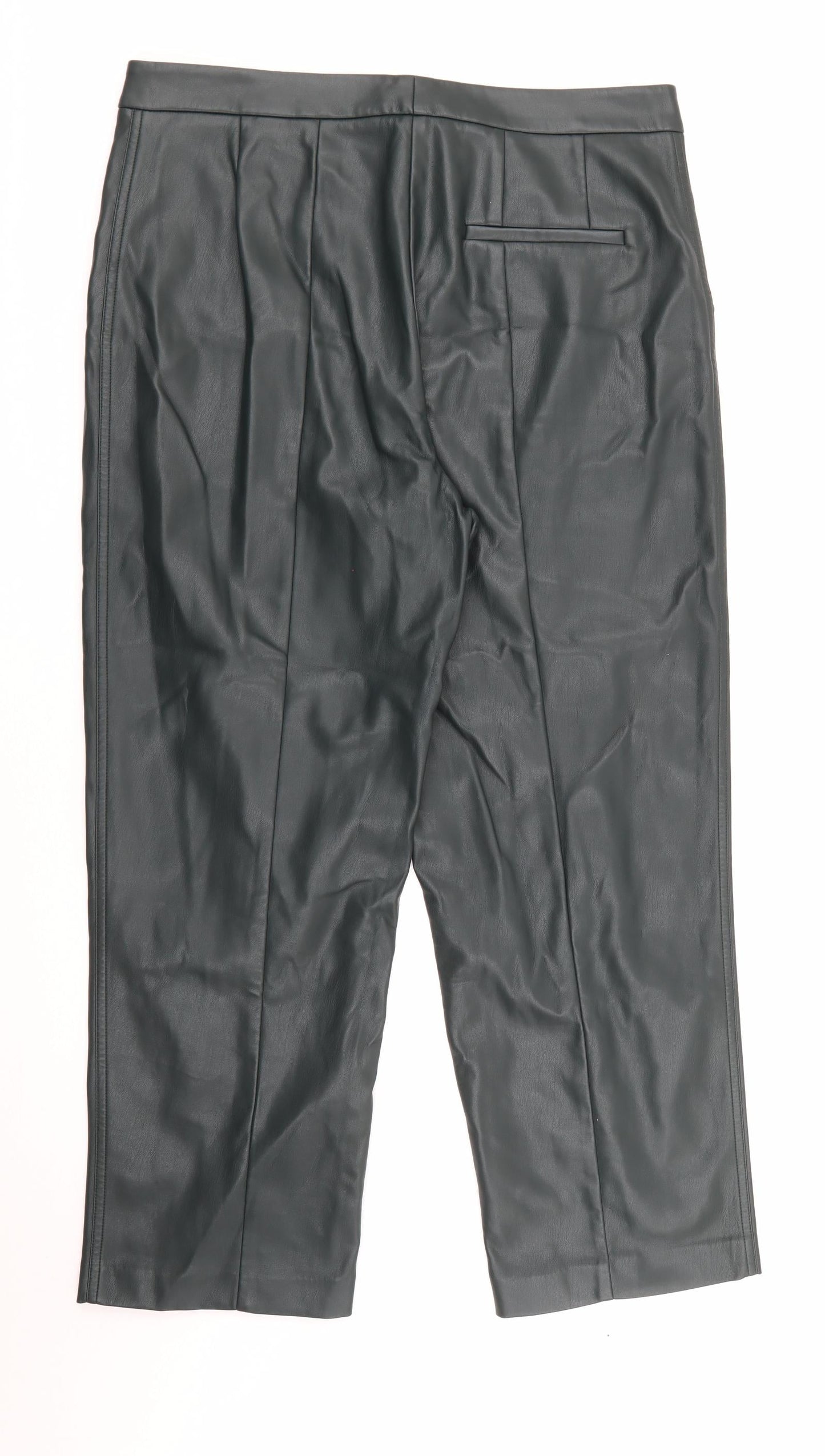 Womens UK Size 16 Marks and Spencer Regular Fit  Green Trousers