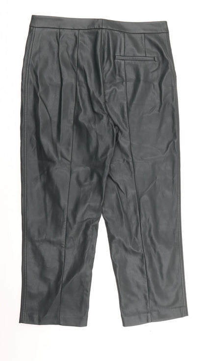 Womens UK Size 16 Marks and Spencer Regular Fit  Green Trousers
