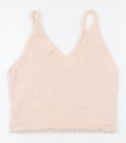 Womens UK Size 10 Topshop Pink Camisole Tank