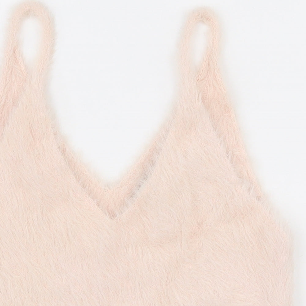 Womens UK Size 10 Topshop Pink Camisole Tank